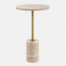 Uttermost CA 50060 - Uttermost Malya Travertine Accent Table