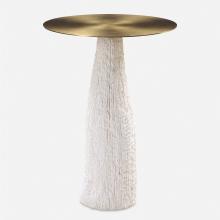 Uttermost CA 50092 - Uttermost Hollen White Stone Accent Table