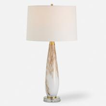 Uttermost CA 30262 - Lyra White & Gold Table Lamp