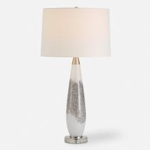 Uttermost CA 30263 - Quinn White & Silver Table Lamp