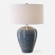 Uttermost CA 30359 - Uttermost Moher Glossy Blue Table Lamp