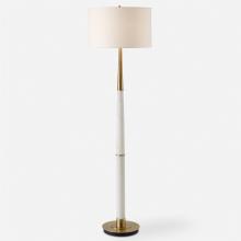 Uttermost CA 30374 - Uttermost Faro White Marble Floor Lamp