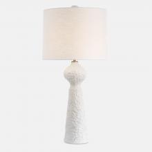 Uttermost CA 30511 - Uttermost Sonata Textured White Table Lamp