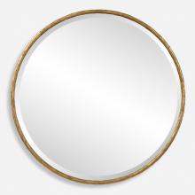 Uttermost CA 09989 - Uttermost Sutton Aged Gold Round Mirror