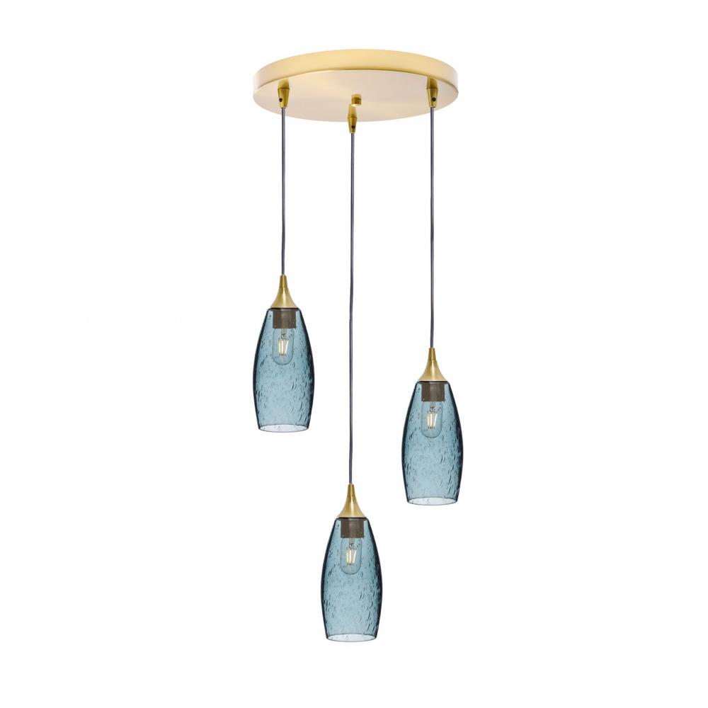 147 Lunar: 3 Pendant Cascade Chandelier