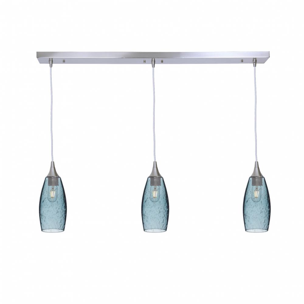 147 Lunar: 3 Pendant Linear Chandelier