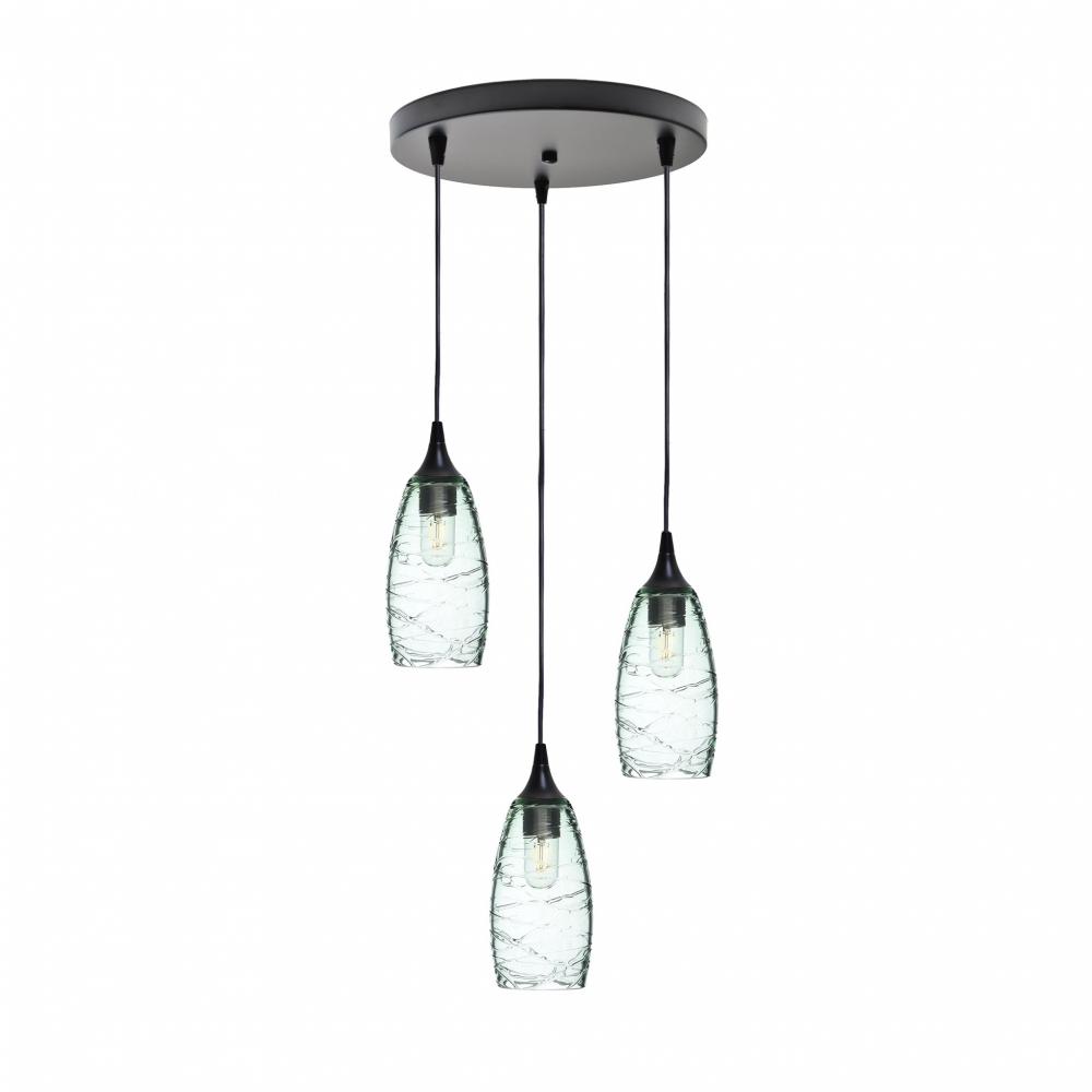 147 Spun: 3 Pendant Cascade Chandelier