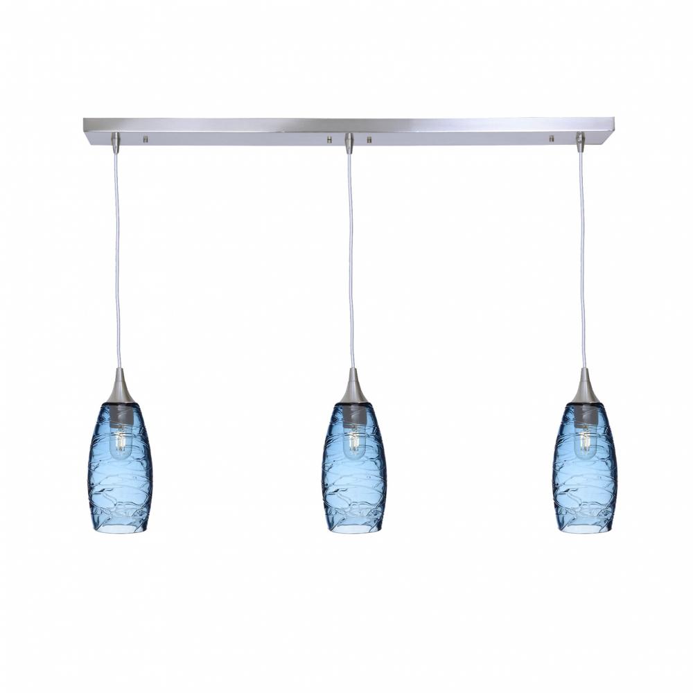 147 Spun: 3 Pendant Linear Chandelier