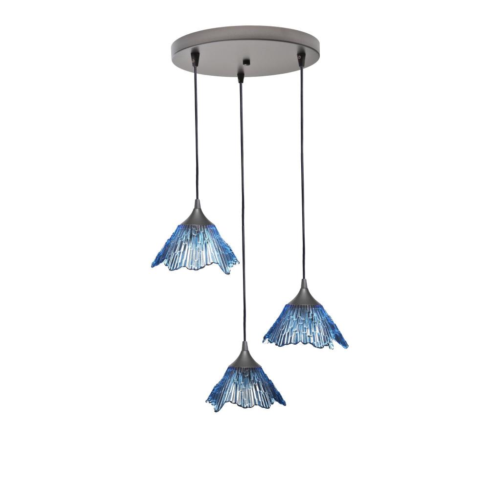 212 Summit: 3 Pendant Cascade Chandelier