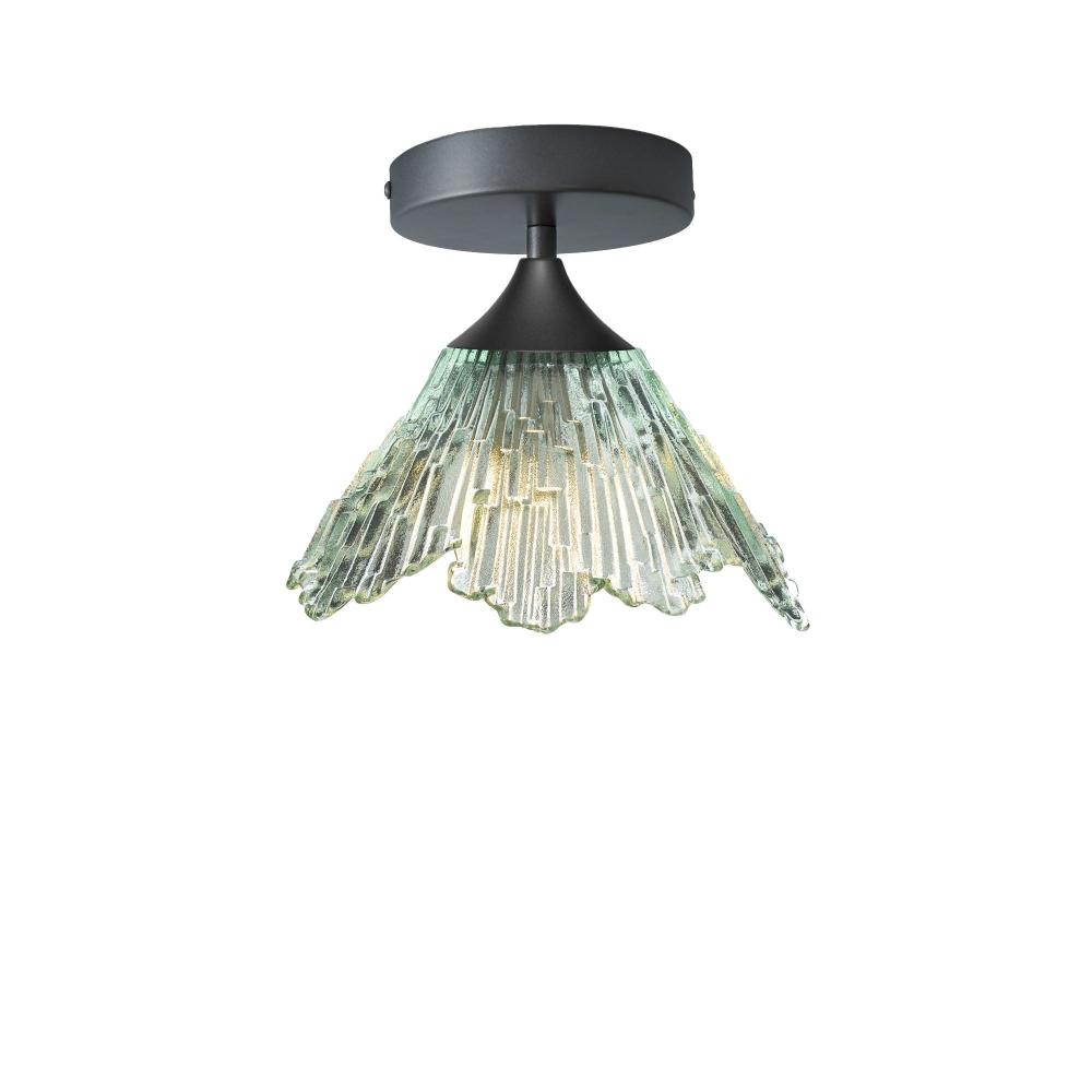 212 Summit: Semi Flush Light - Eco Clear / Antique Bronze