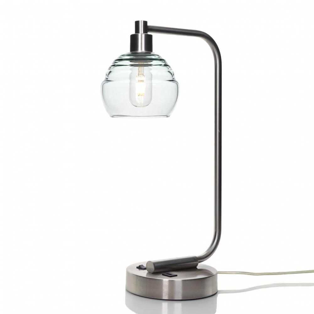 301 Lucent: Table Lamp - Eco Clear / Brushed Nickel