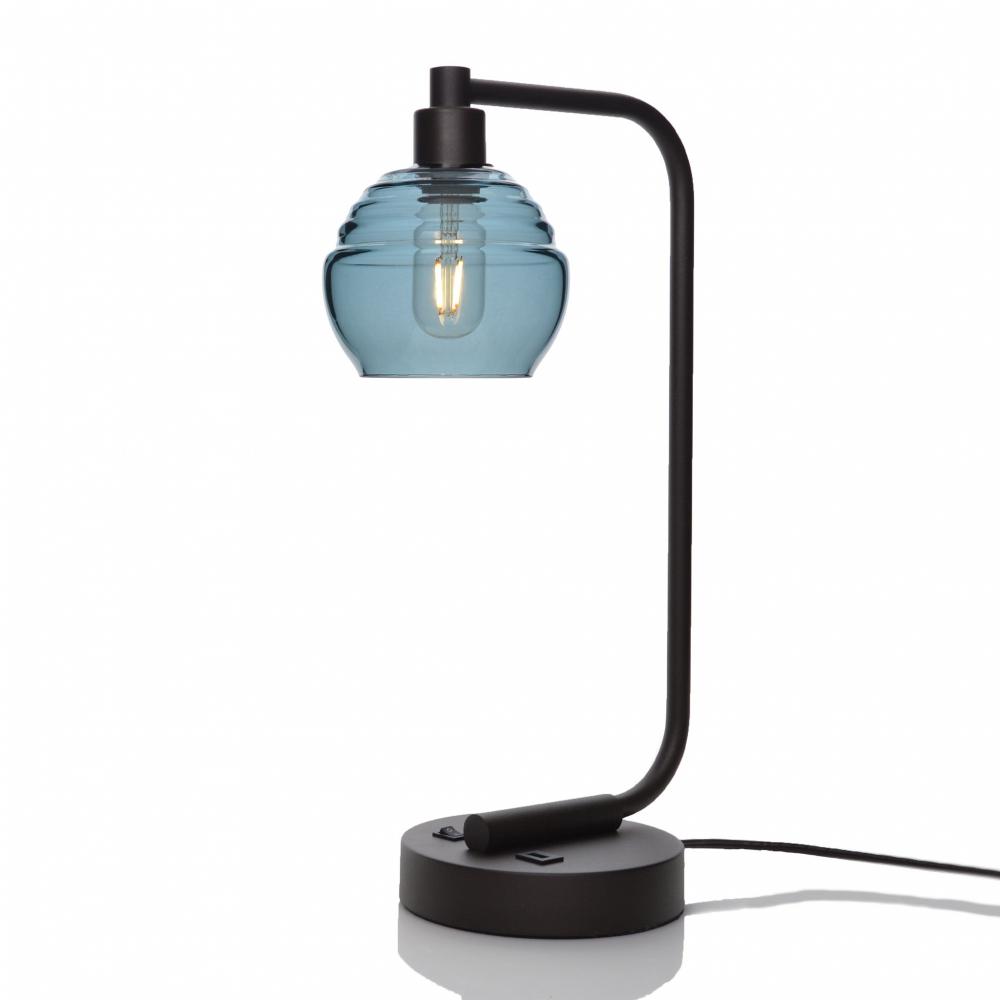 301 Lucent: Table Lamp - Slate Gray / Dark Bronze