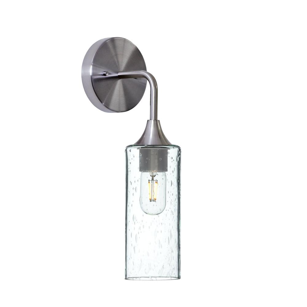 513 Lunar: Wall Sconce - Eco Clear / Brushed Nickel