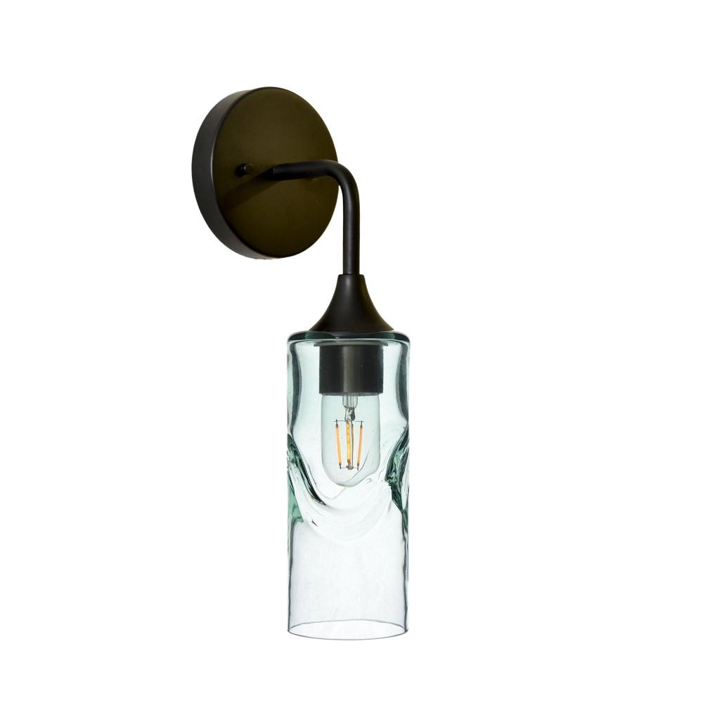 513 Swell: Wall Sconce - Eco Clear / Matte Black