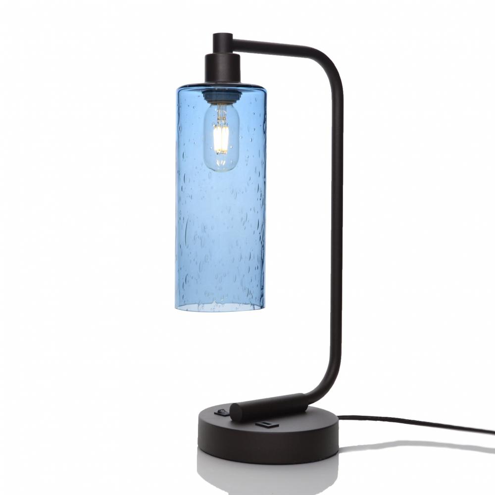 515 Lunar: Table Lamp - Steel Blue / Dark Bronze