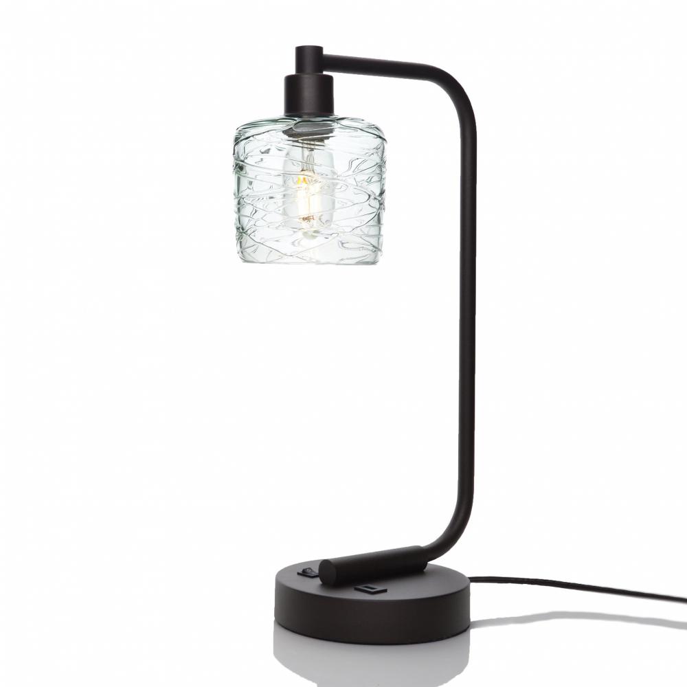 601 Spun: Table Lamp - Eco Clear / Dark Bronze