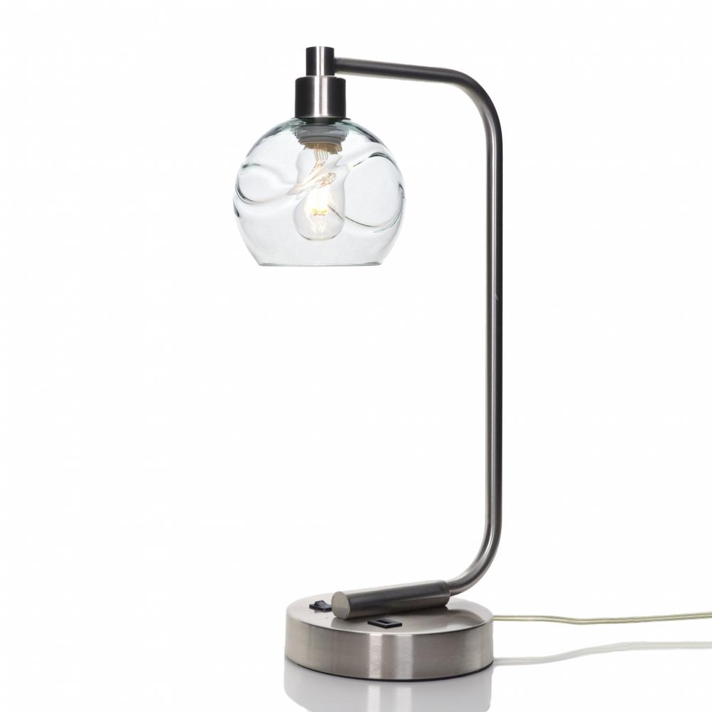 763 Swell: Table Lamp - Eco Clear / Brushed Nickel