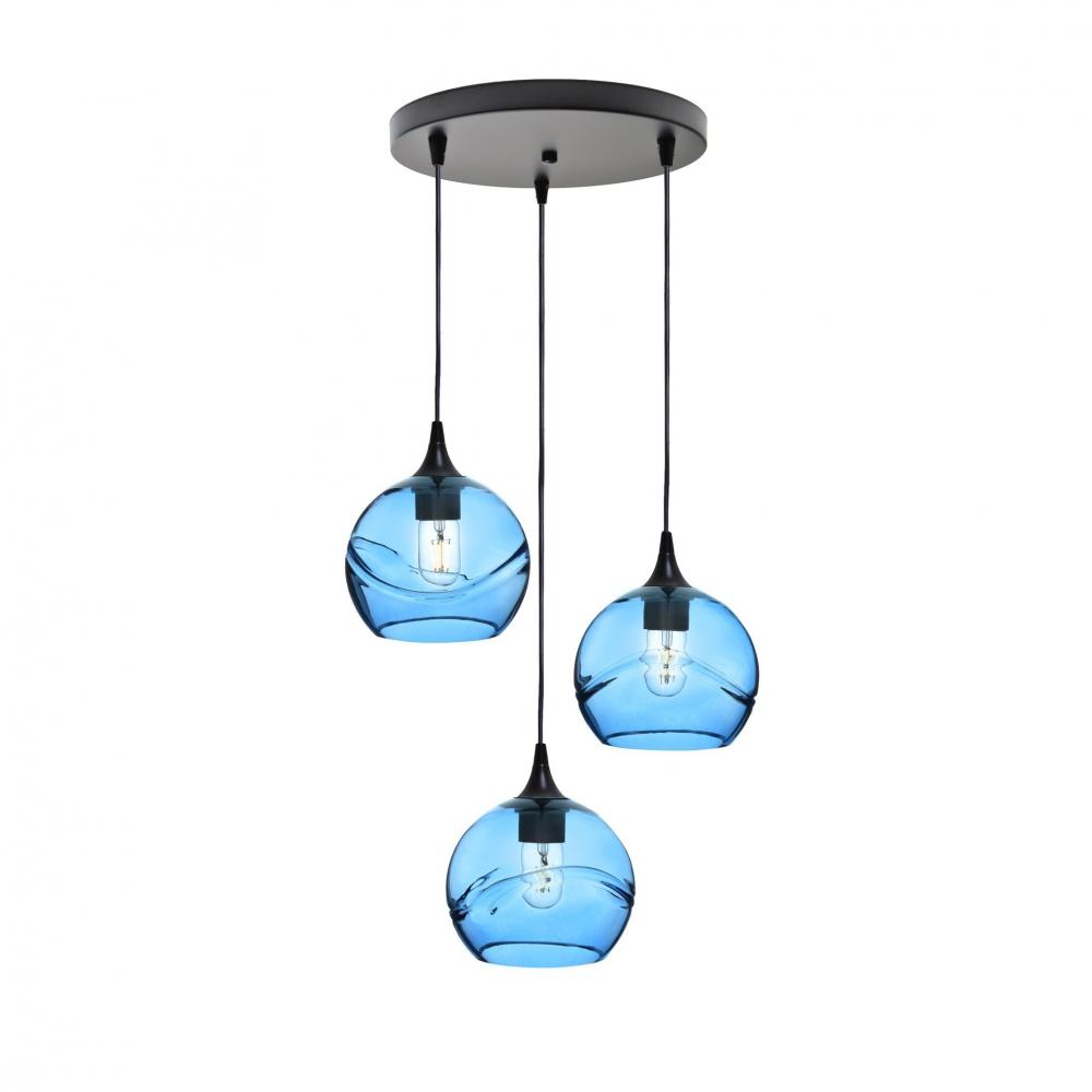 767 Swell: 3 Pendant Cascade Chandelier