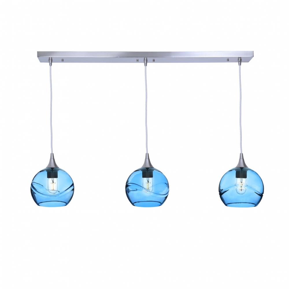 767 Swell: 3 Pendant Linear Chandelier