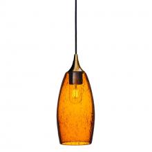 Bicycle Glass X1-147LUNAMB-PEN01-BRS-X4-04W - 147 Lunar: Single Pendant Light