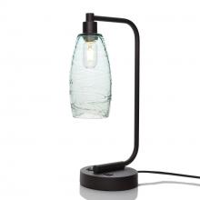 Bicycle Glass X1-147SPNCLR-LMP01-BLK-XX-04W - 147 Spun: Table Lamp - Eco Clear / Matte Black