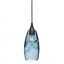 Bicycle Glass X1-147SWLGRA-PEN01-BNZ-X4-04W - 147 Swell: Single Pendant Light