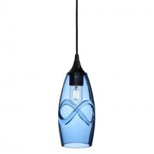 Bicycle Glass X1-147SWLSTB-PEN01-BLK-X4-04W - 147 Swell: Single Pendant Light