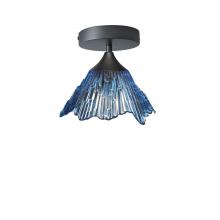 Bicycle Glass X1-212SUMSTB-SEM02-BNZ-XX-04W - 212 Summit: Semi Flush Light - Steel Blue / Antique Bronze