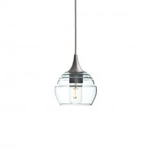 Bicycle Glass X1-301LUCCLR-PEN01-BNI-X4-04W - 301 Lucent: Single Pendant Light