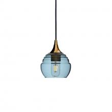 Bicycle Glass X1-301LUCGRA-PEN01-BRS-X4-04W - 301 Lucent: Single Pendant Light