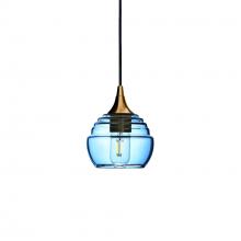 Bicycle Glass X1-301LUCSTB-PEN01-BRS-X4-04W - 301 Lucent: Single Pendant Light