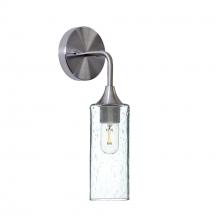 Bicycle Glass X1-513LUNCLR-SCN01-BNI-XX-04W - 513 Lunar: Wall Sconce - Eco Clear / Brushed Nickel