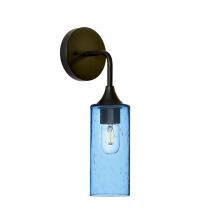 Bicycle Glass X1-513LUNSTB-SCN01-BLK-XX-04W - 513 Lunar: Wall Sconce - Steel Blue / Matte Black