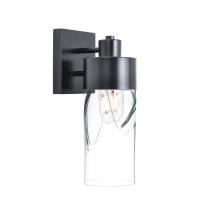 Bicycle Glass X1-515SWLCLR-XSC01-BLK-XX-04W - 515 Swell: Exterior Sconce Light - Eco Clear / Matte Black