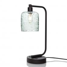 Bicycle Glass X1-603SPNCLR-LMP01-BLK-XX-04W - 603 Spun: Table Lamp - Eco Clear / Matte Black