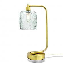 Bicycle Glass X1-603SPNCLR-LMP01-SBR-XX-04W - 603 Spun: Table Lamp - Eco Clear / Satin Brass