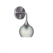 Bicycle Glass X1-763CELCLR-SCN01-BNI-XX-04W - 763 Celestial: Wall Sconce - Eco Clear / Brushed Nickel