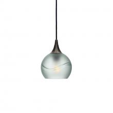 Bicycle Glass X1-763GLACLR-PEN01-BNZ-X4-04W - 763 Glacial: Single Pendant Light