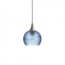 Bicycle Glass X1-763GLASTB-PEN01-BNI-X4-04W - 763 Glacial: Single Pendant Light