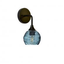 Bicycle Glass X1-763SPNGRA-SCN01-BLK-XX-04W - 763 Spun: Wall Sconce - Slate Gray / Matte Black