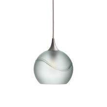 Bicycle Glass X1-767GLACLR-PEN01-BNI-X4-04W - 767 Glacial: Single Pendant Light