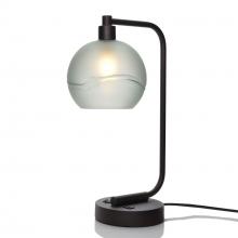 Bicycle Glass X1-767GLACLR-LMP01-BLK-XX-04W - 767 Glacial: Table Lamp - Eco Clear / Matte Black