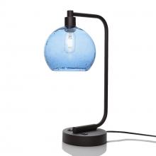 Bicycle Glass X1-767LUNSTB-LMP01-DBZ-XX-04W - 767 Lunar: Table Lamp - Steel Blue / Dark Bronze