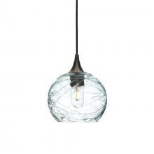 Bicycle Glass X1-767SPNCLR-PEN01-BNZ-X4-04W - 767 Spun: Single Pendant Light