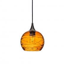 Bicycle Glass X1-767SPNAMB-PEN01-BNZ-X4-04W - 767 Spun: Single Pendant Light