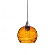 Bicycle Glass X1-767SPNAMB-PEN01-BNI-X4-04W - 767 Spun: Single Pendant Light