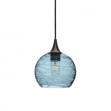 Bicycle Glass X1-767SPNGRA-PEN01-BNZ-X4-04W - 767 Spun: Single Pendant Light