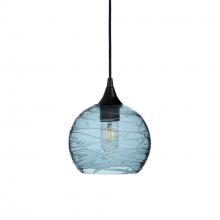 Bicycle Glass X1-767SPNGRA-PEN01-BLK-X4-04W - 767 Spun: Single Pendant Light