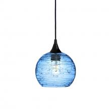 Bicycle Glass X1-767SPNSTB-PEN01-BLK-X4-04W - 767 Spun: Single Pendant Light