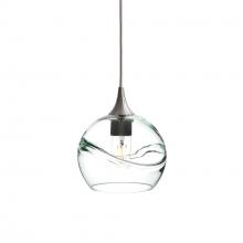 Bicycle Glass X1-767SWLCLR-PEN01-BNI-X4-04W - 767 Swell: Single Pendant Light